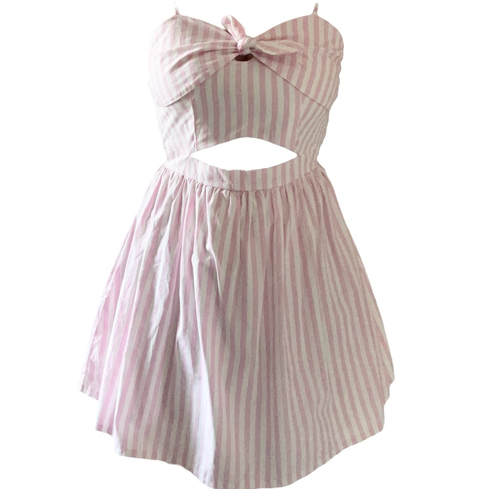 Women’s Pink Candy Striped Dress